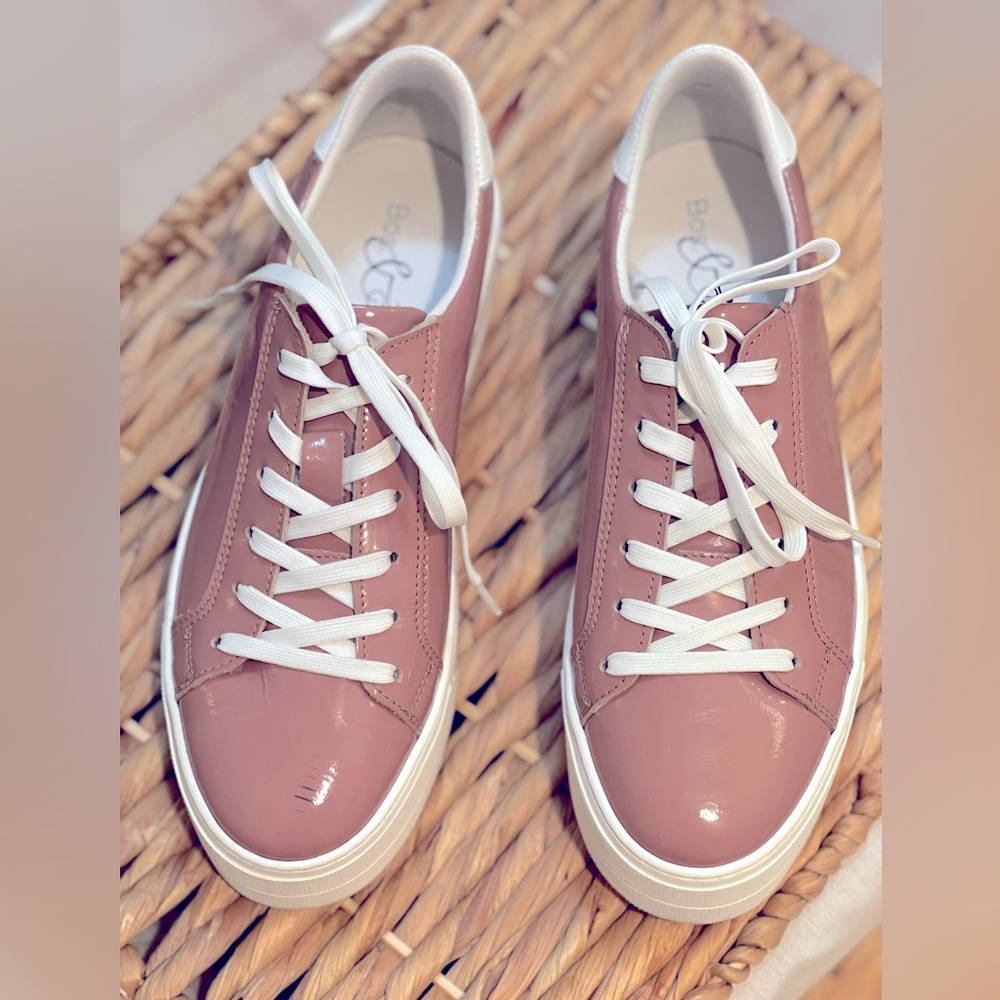 Pink Patent Leather Bos&Co Sneakers size 40/9.5